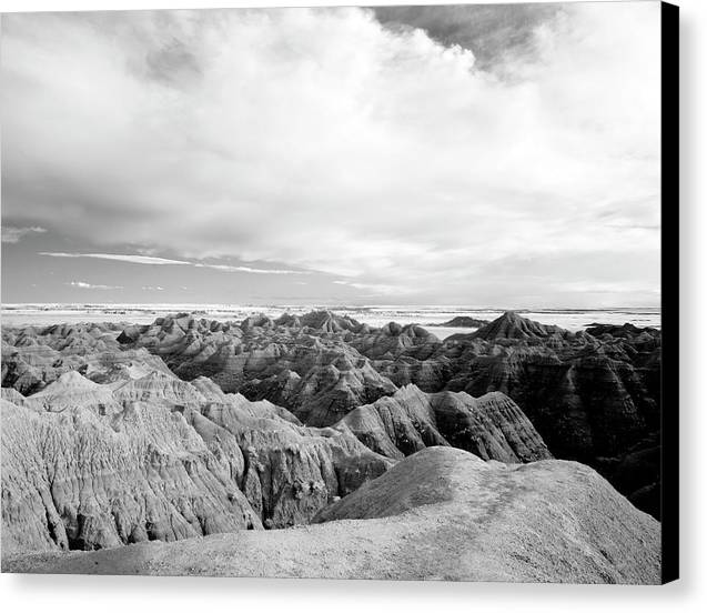 Infrared view of the Badlands, South Dakota / Art Photo - Canvas Print