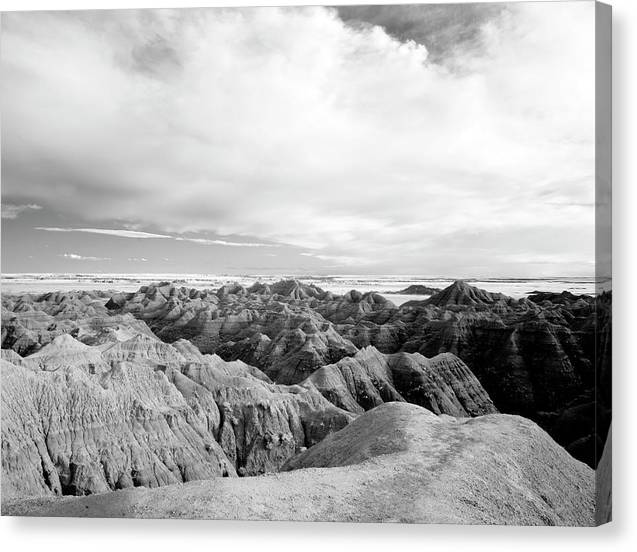 Infrared view of the Badlands, South Dakota / Art Photo - Canvas Print