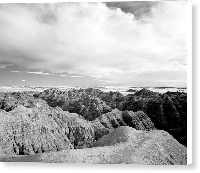 Infrared view of the Badlands, South Dakota / Art Photo - Canvas Print