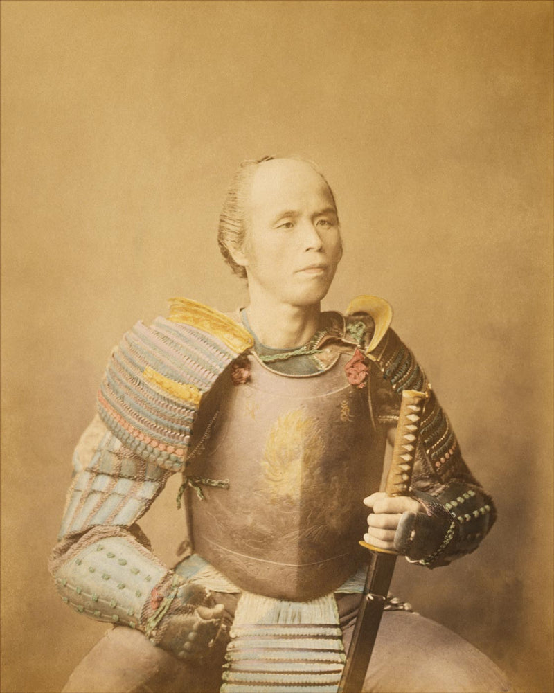 Hand Colored Photography, Japan - Samurai Warrior