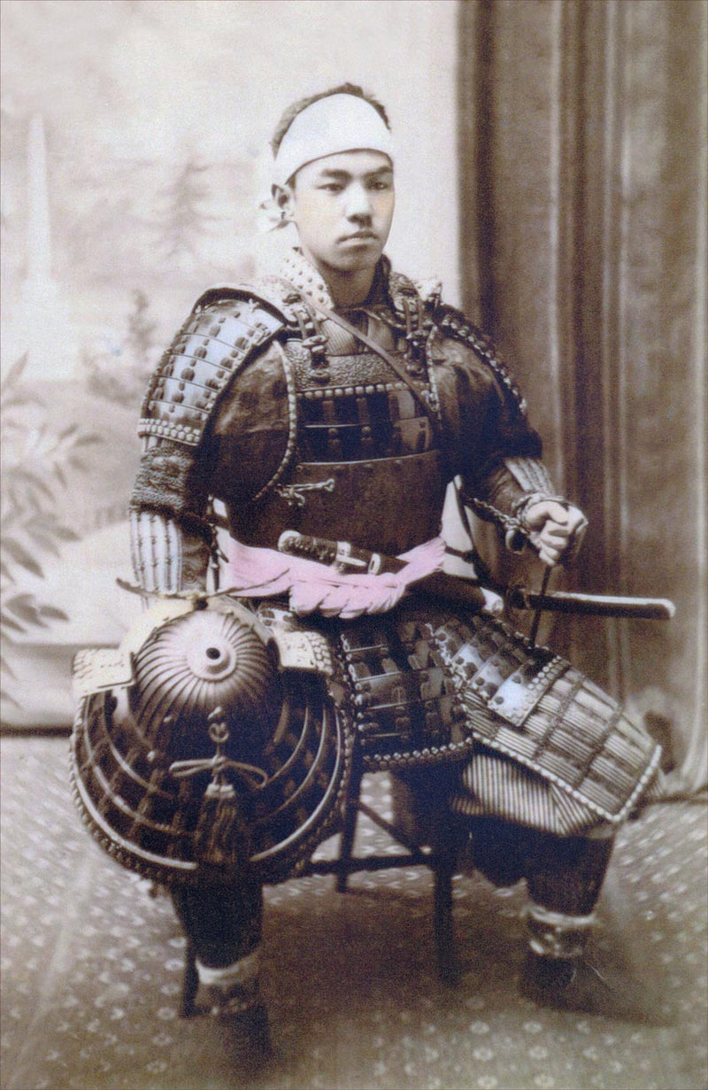 Hand Colored Photography, Japan - Samurai in Armor