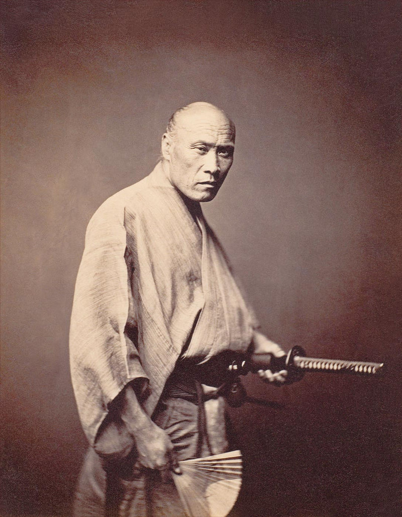 Hand Colored Photography, Japan - Samurai, Yokohama 