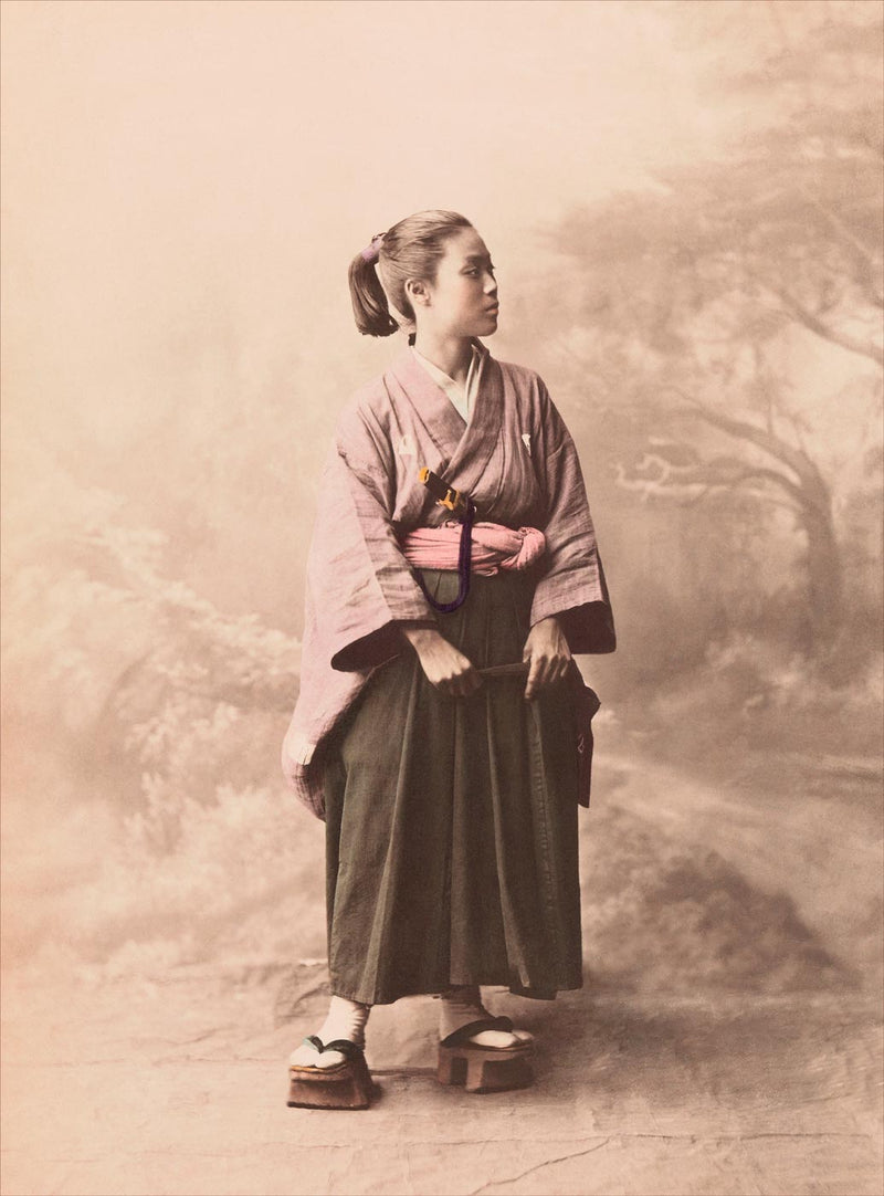 Hand Colored Photography, Japan - Young Onna Bugeisha 