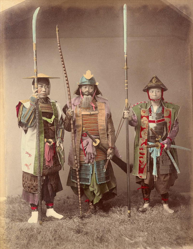 Hand Colored Photography, Japan - Samurai in Armor