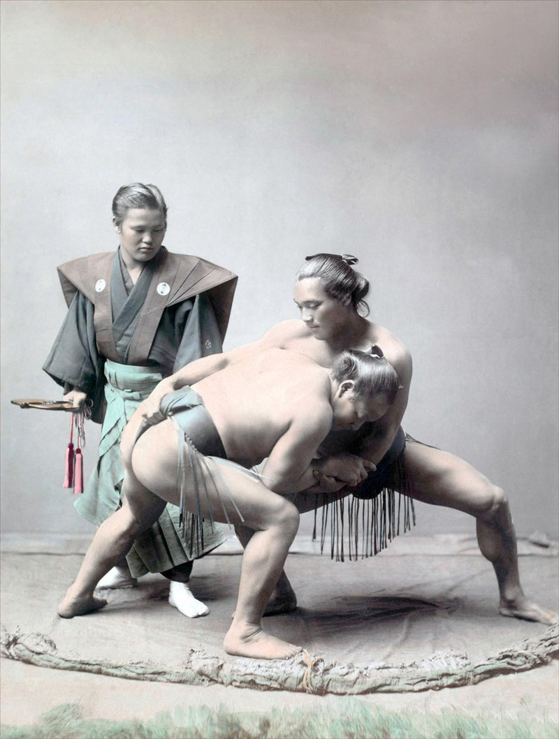 Hand Colored Photography, Japan - Sumo