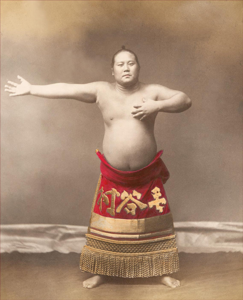 Hand Colored Photography, Japan- Sumo Wrestler