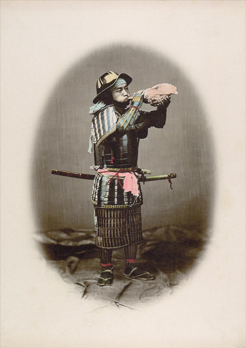 Hand Colored Photography, Japan - Samurai in Armor