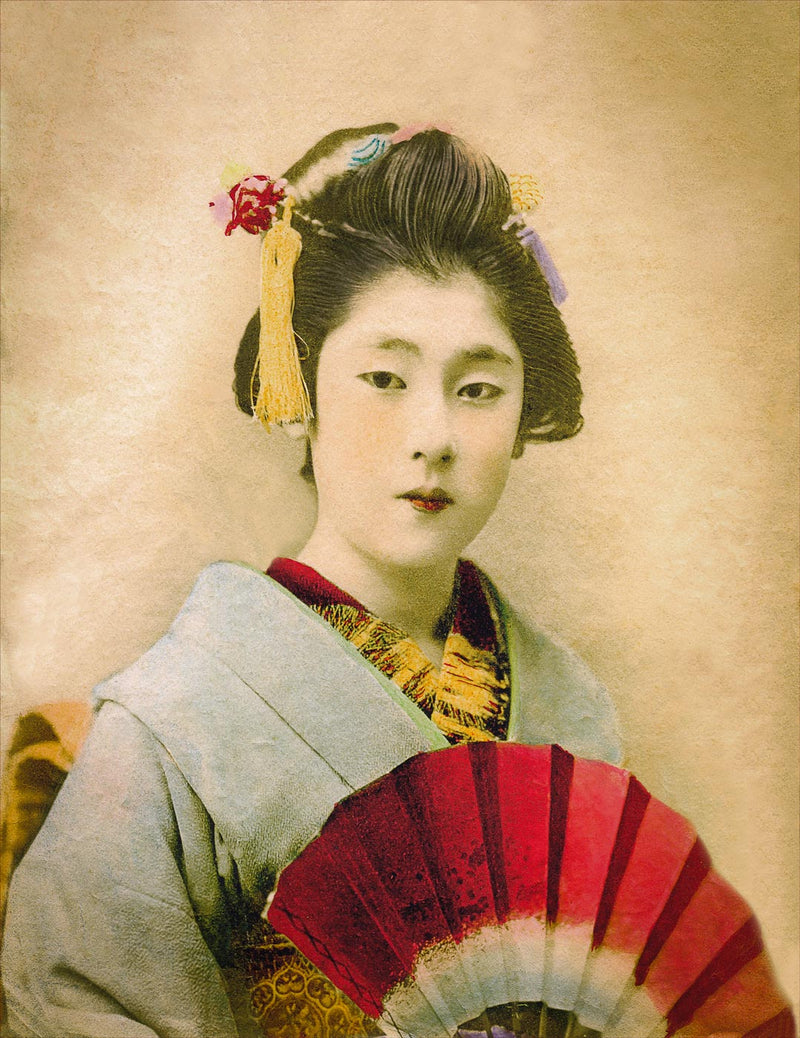 Hand Colored Photography, Japan - Geisha à l&