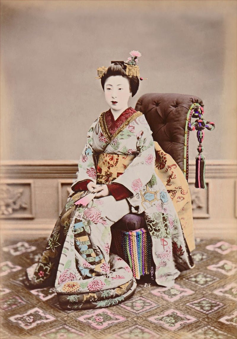 Hand Colored Photography, Japan - Geisha