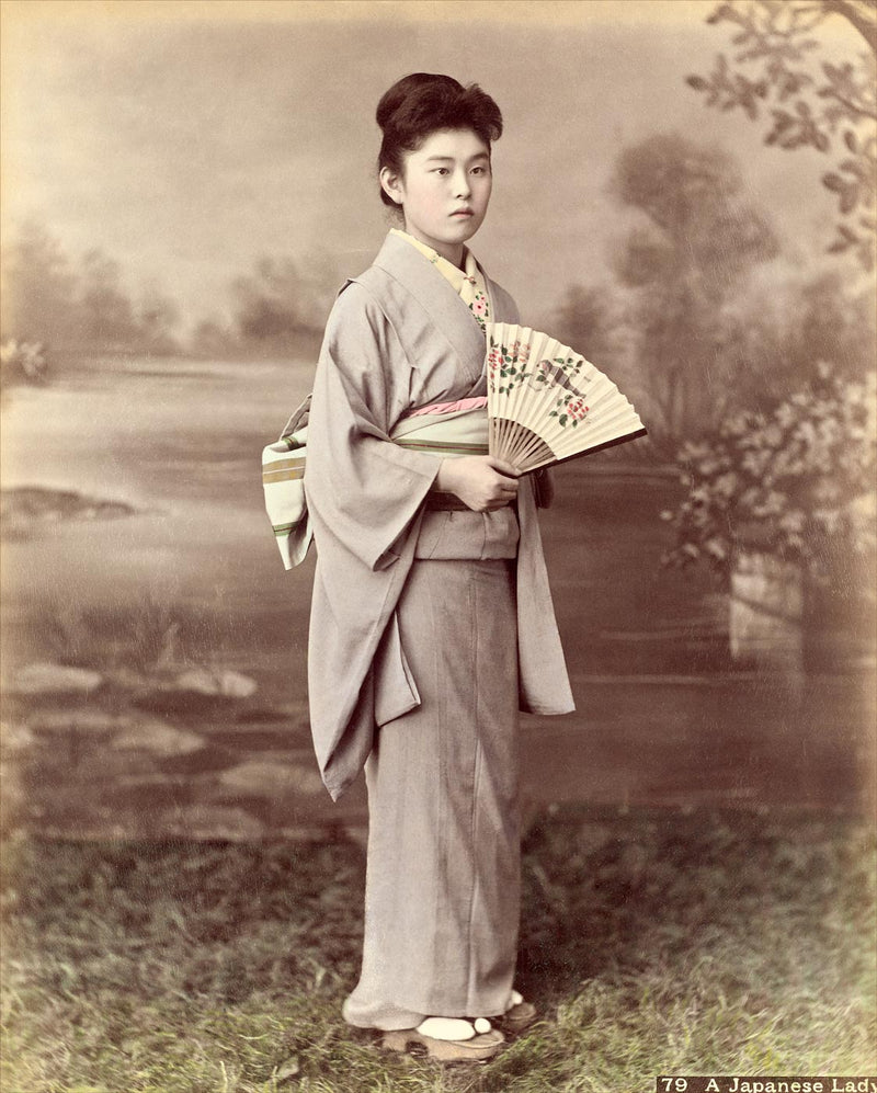 Hand Colored Photography, Japan - a Japanese Lady