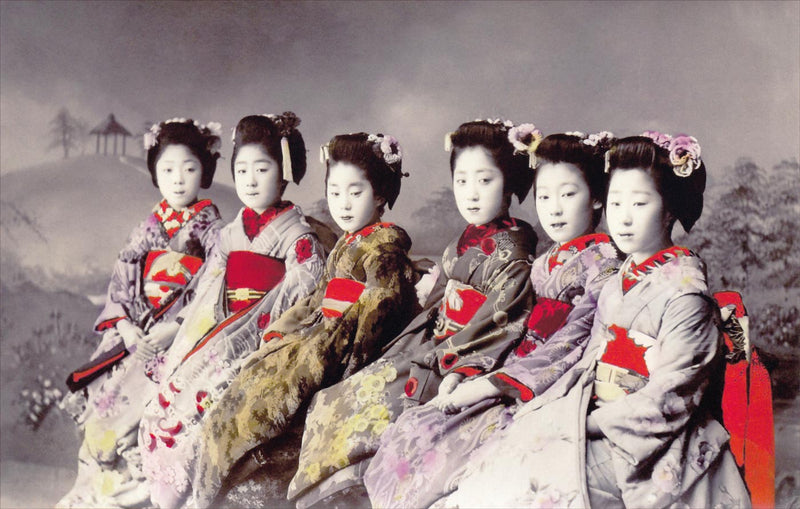 Hand Colored Photography, Japan - Young Geisha