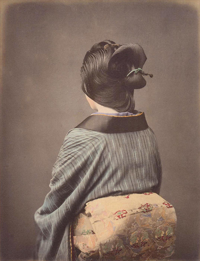 Hand Colored Photography, Japan - Obi Knot 