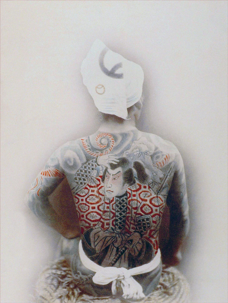 Hand Colored Photography, Japan - Tattooed Back 