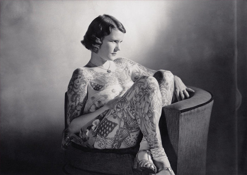 Betty Broadbent, the "Tattooed Venus"