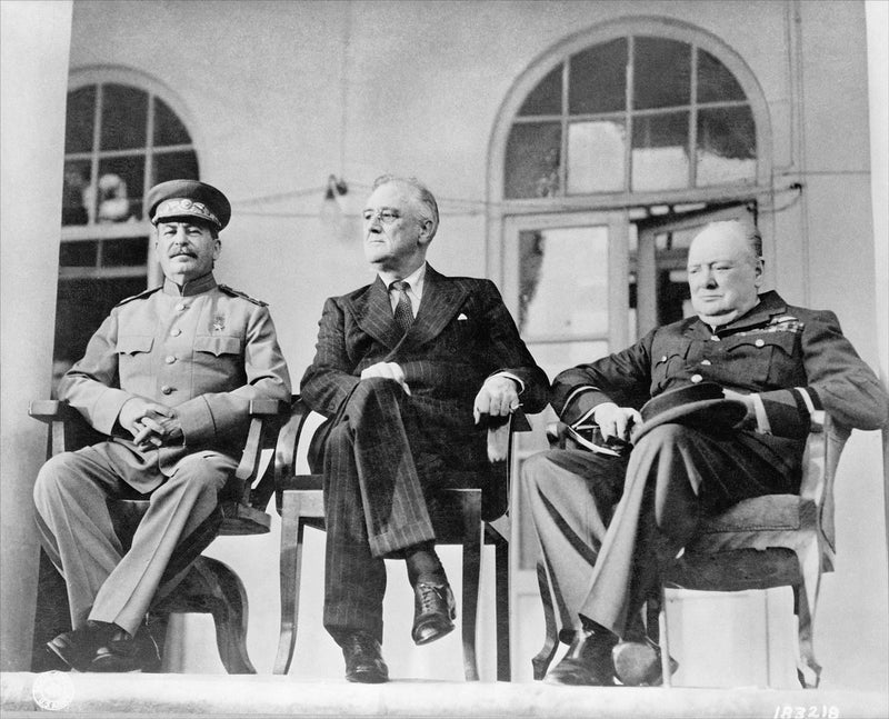 Joseph Stalin, Franklin D. Roosevelt, Winston Churchill