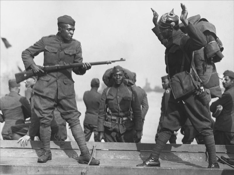 Possibly German and American Soldiers, World War 1