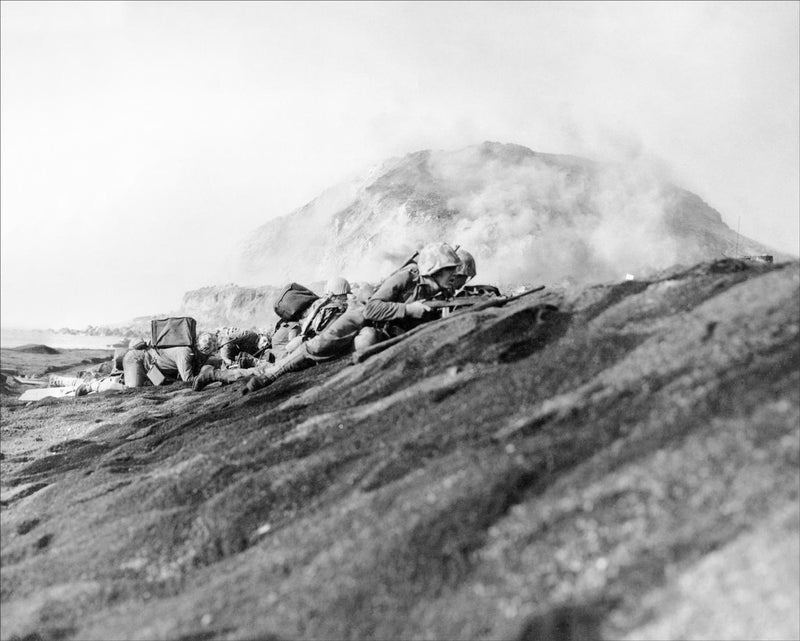 US Marines Fighting on Iwo Jima