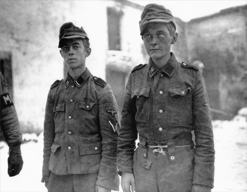 Captured Hitler Jugend Soldiers of the 12th Panzer Division