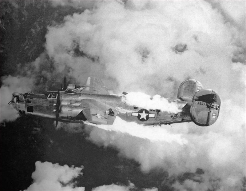 Liberator B-24 "Extra Joker" Hit over Australia