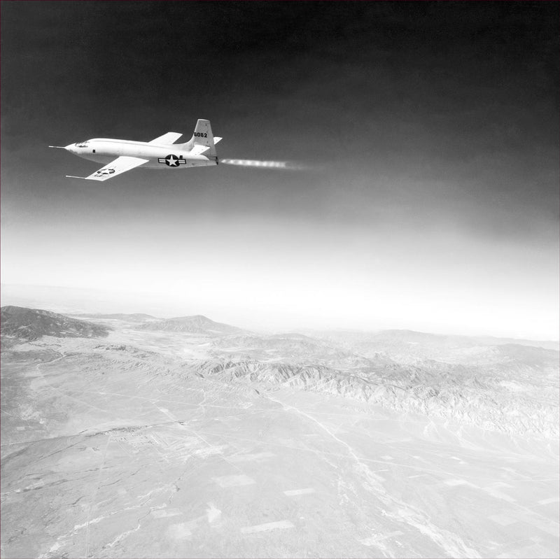The First Piloted Aircraft (Captain Chuck Yeager) Breaking the Mach 1 Sound Barrier