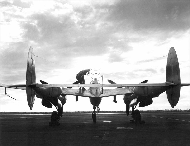 Lockheed P-38H Lightening at Sunset