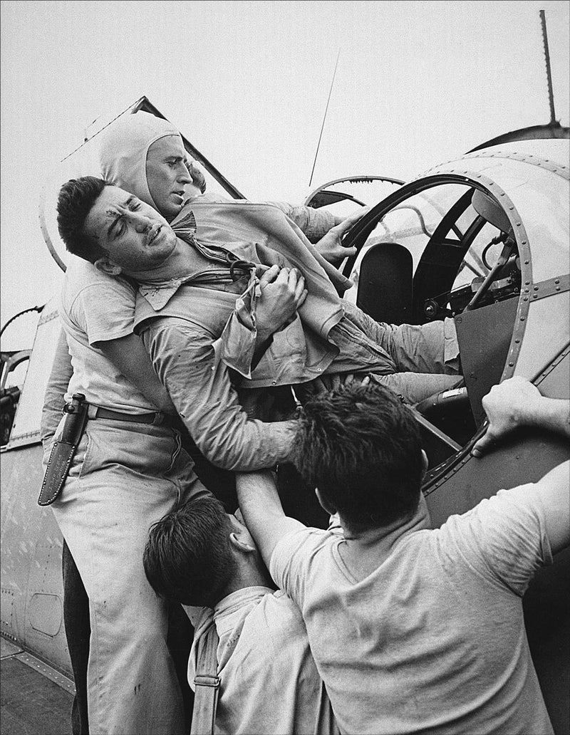 On the USS Saratoga after Raid on Rabaul