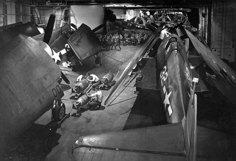 USS Yorktown Hangar View