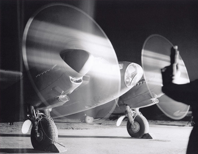 A De Havilland Mosquito Before Taking off