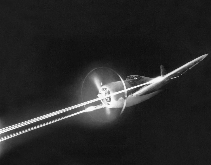 P-47 Does Night Gunnery