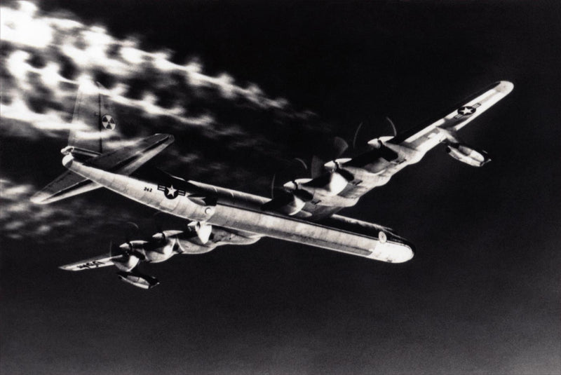 B-36H Producing Contrails in Flight