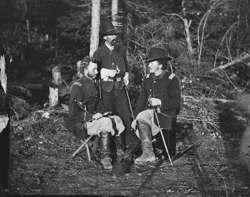 Lts George A. Custer, Nicolas Bowen, William G. Jones