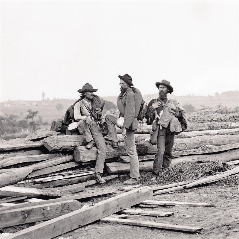 Three "Johnnie Reb" Prisoners, Gettysburg, Pennsylvania