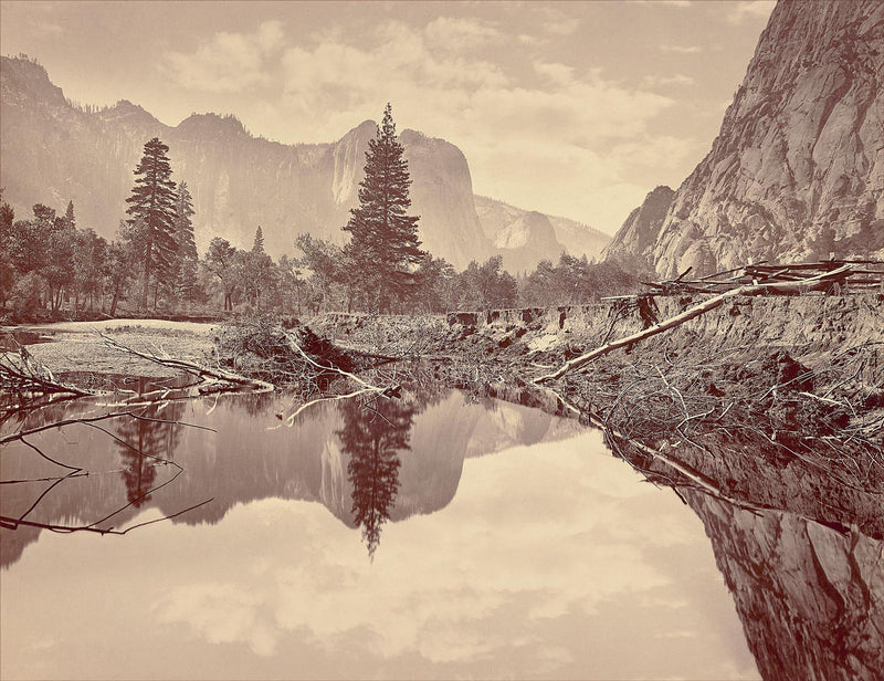 Looking  Down Yosemite Valley, California