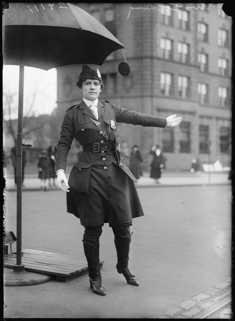 Mrs King, first Female Traffic Cop