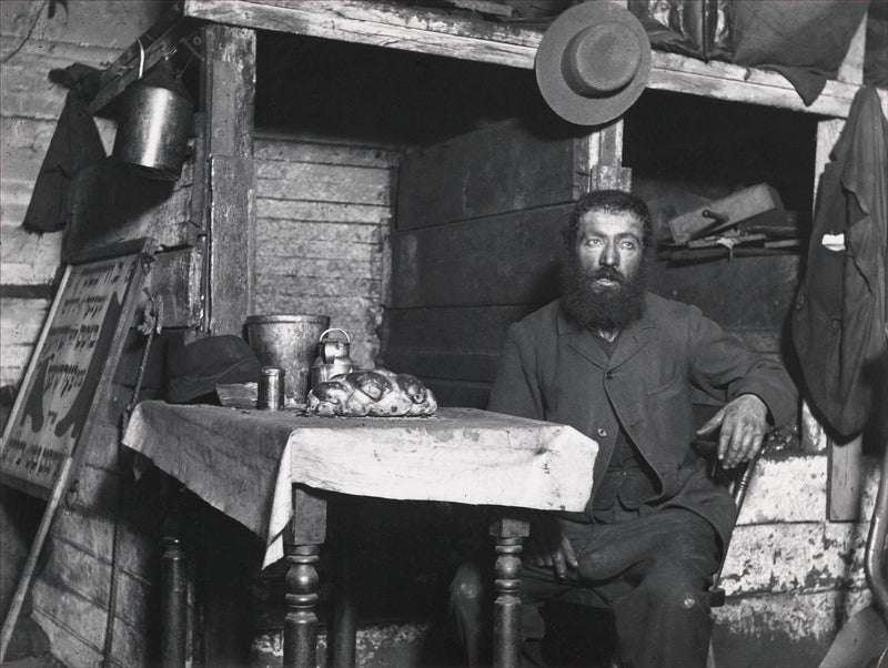 Ready for Sabbath in a Coal Cellar, New York