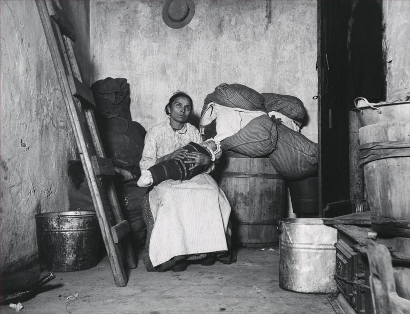 In the Home of an Italian Rag-Picker, Jersey  Street, New York