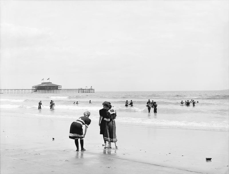 In the Surf at Old Orchard, Maine