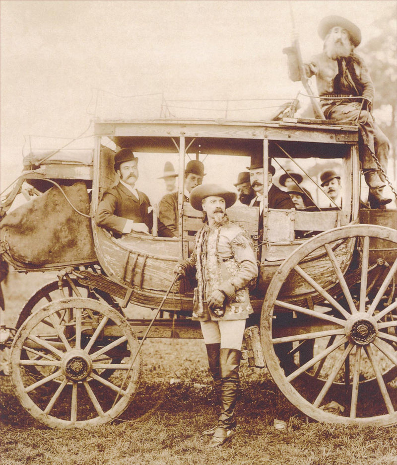 Buffalo Bill and John Nelson with the Deadwood Stage