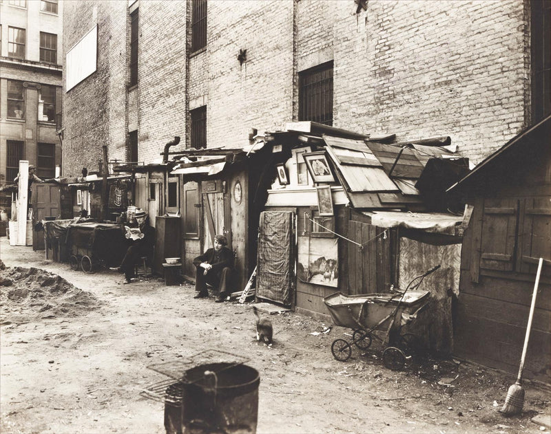 Huts and Unemployed, Manhattan, New York