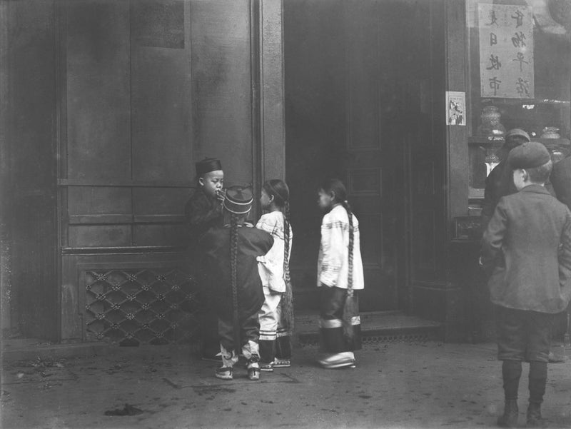 His First Cigar, Chinatown, San Francisco