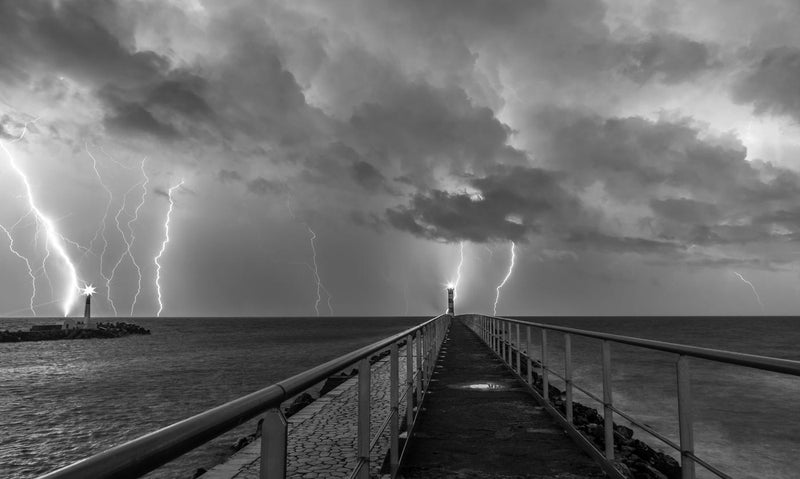 Port la Nouvelle, France, Black and White