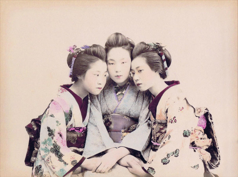 Three Young Japanese Girls