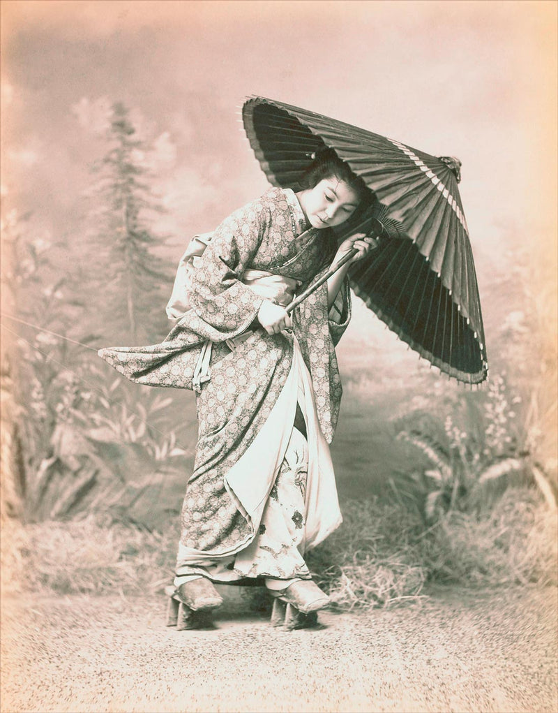 Japanese Woman with Umbrella