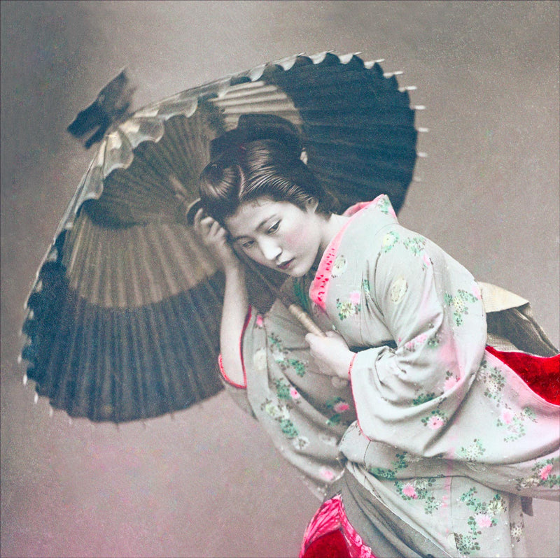 Japanese Girl with Umbrella
