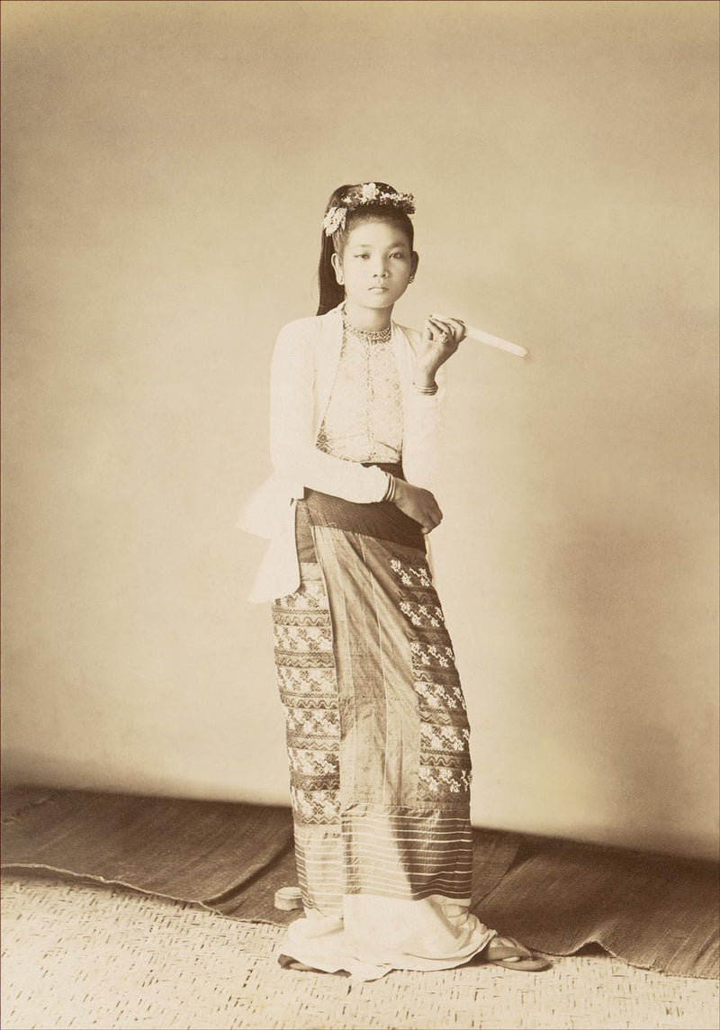 A Young Burmese Lady with a Cigar