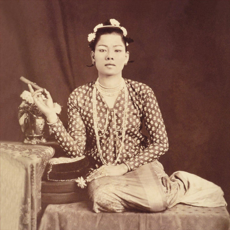 Burmese Lady with Cigar