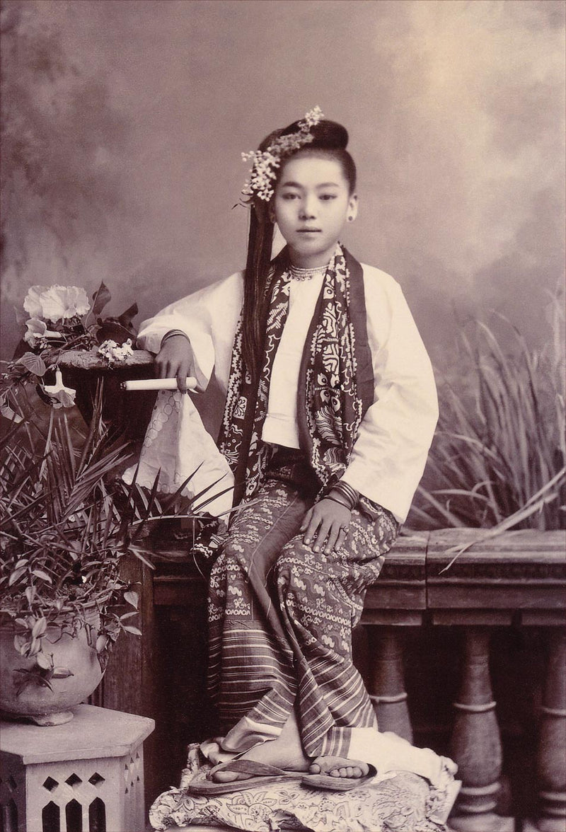Young Burmese Lady with a Cigar 