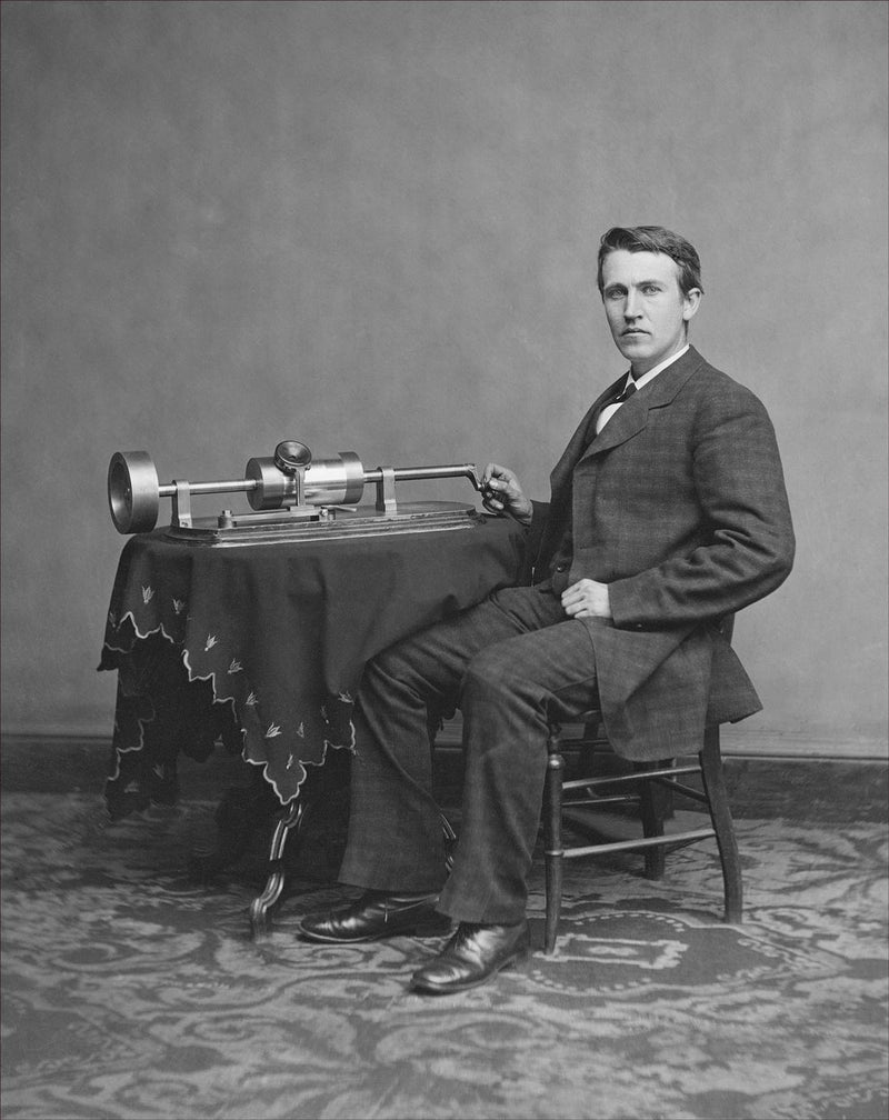 Thomas Edison and his Speaking Phonograph