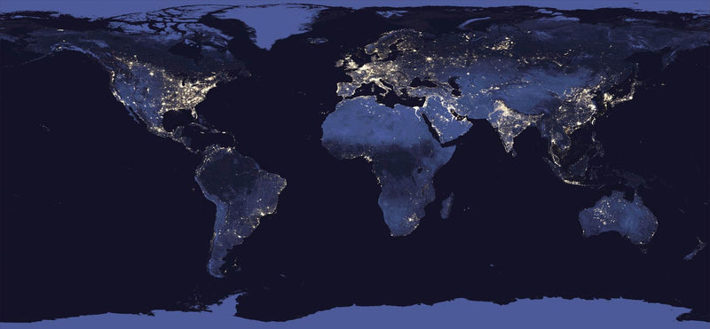 Composite Image of the Earth at Night