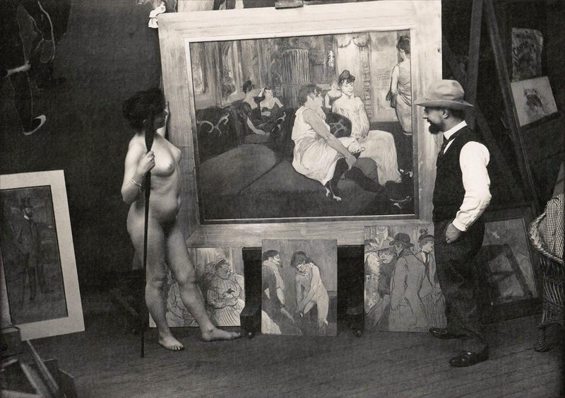 Henry de Toulouse-Lautrec dans son Studio